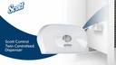 Dispenser Kimberly-Clark Mini Twin, pentru hartie igienica cu derulare centrala, alb