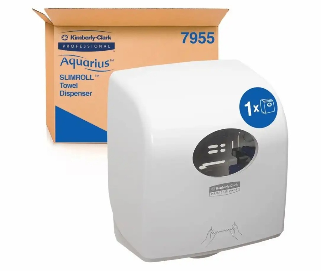 Dispenser prosoape in rola Kimberly-Clark Aquarius Slimroll