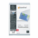 Set 20 file protectie Exacompta Exactive, PP cristal, Landscape A4, transparenta ridicata