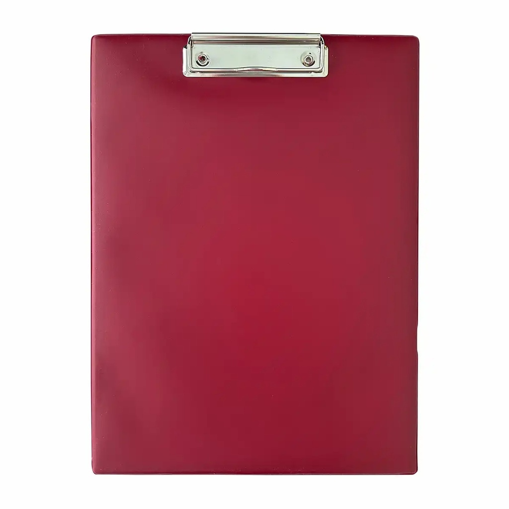 Clipboard simplu A4 PVC, bordeaux, rezistent si durabil, ideal pentru birou, scoala sau acasa