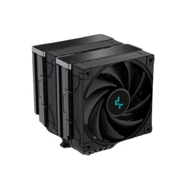 Cooler Procesor DEEPCOOL AK620 Zero Dark, compatibil AMD/Intel, 2 ventilatoare 120mm