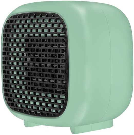 Mini Aeroterma electrica Portabila, Pentru Birou / Casa, AllizBan, Silentioasa, 800W, Verde