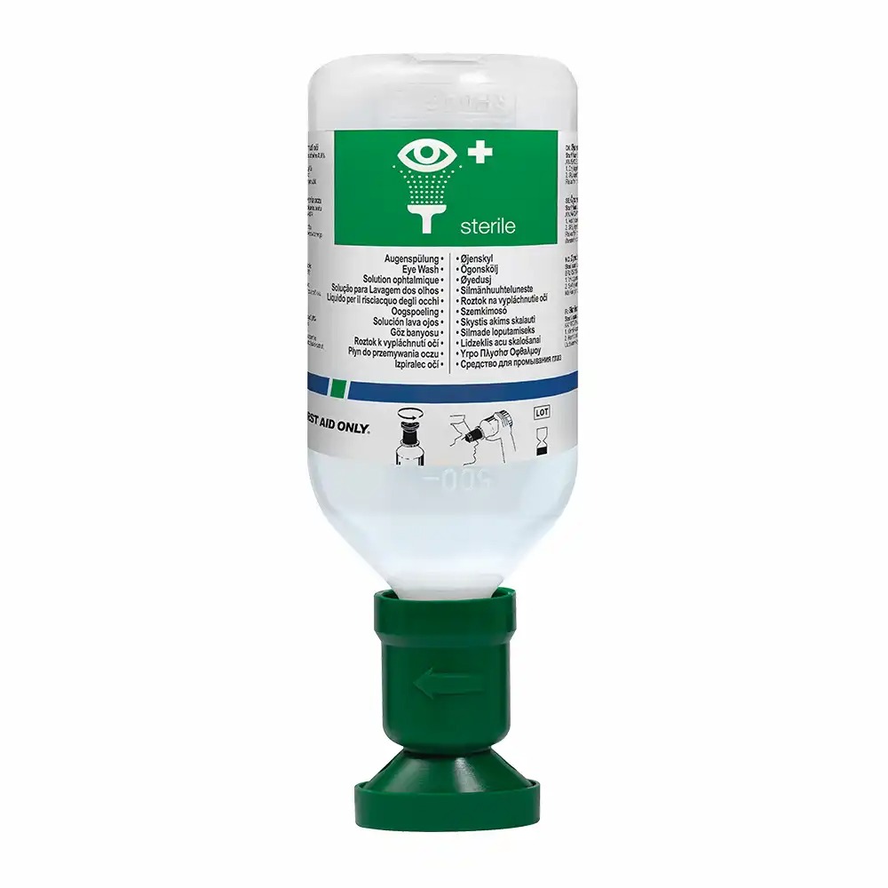 Apa sterila First Aid Only pentru curatarea ochilor, 500 ml, 0.9% clorura de sodiu