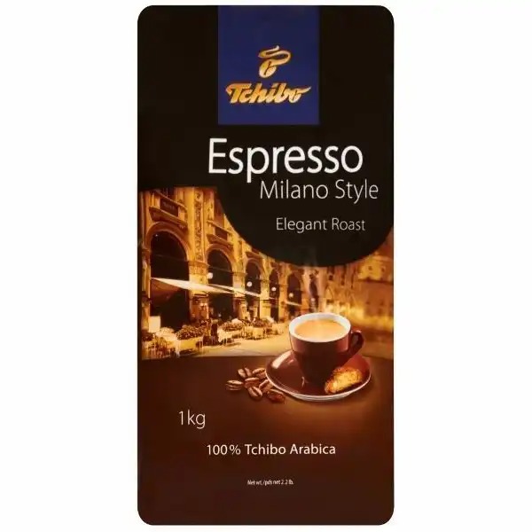 Cafea boabe Tchibo Espresso Milano Style, 1000 g - Arome bogate, 100% Arabica, note de ciocolata