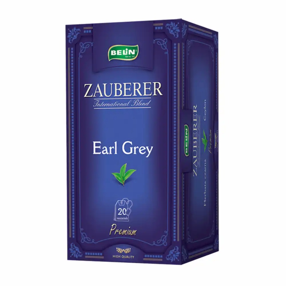 Ceai Belin ZAUBERER Early Grey, 20 pliculete, aroma florala de bergamot