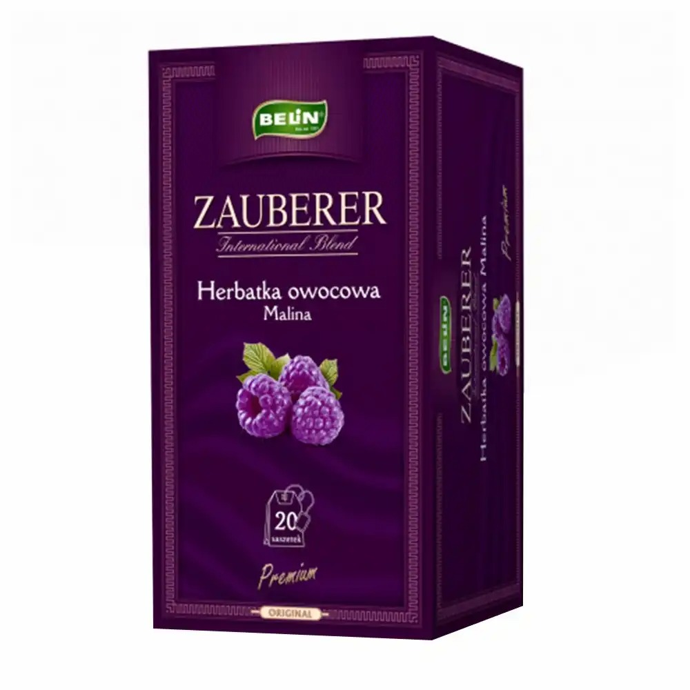 Ceai Belin ZAUBERER cu Aroma de Zmeura, 20 Plicuri, Vitamina C si Magneziu, K. Lehmann Premium