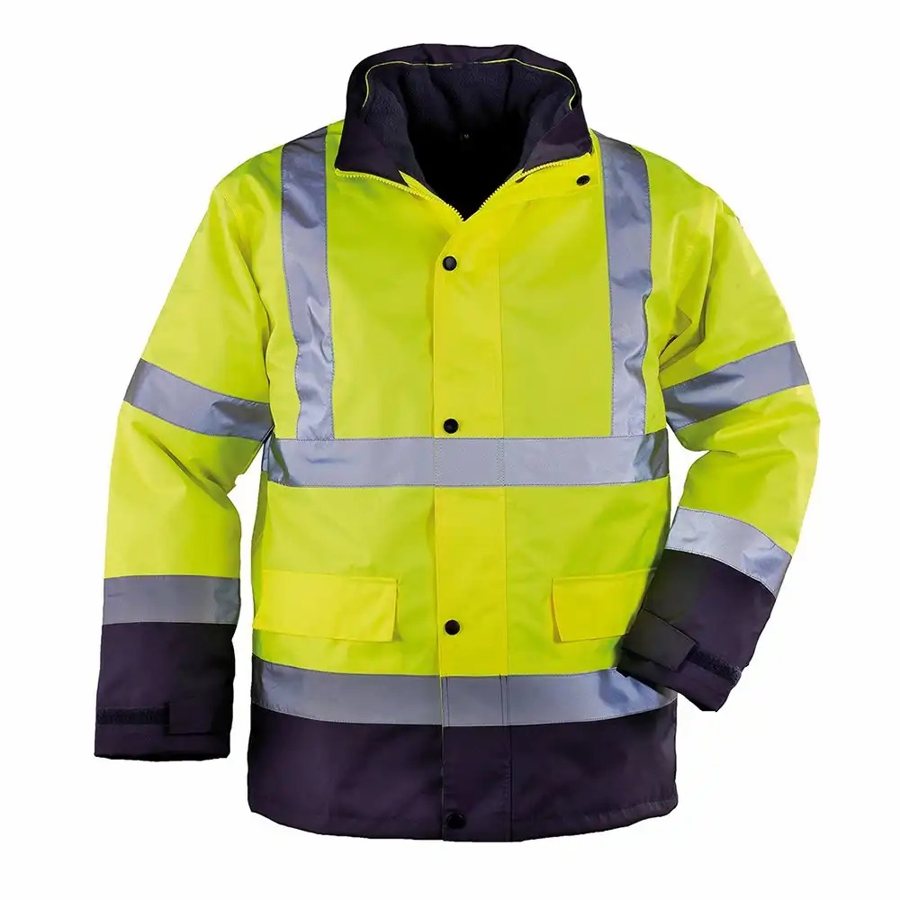 Jacheta 4 in 1 Sacla Roadway, galben, M, Hi-Vis, impermeabil, conform normelor de siguranta