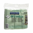 Lavete microfibra Kimberly-Clark WypAll, verzi, Durabilitate Rementabila, Set 6 buc.