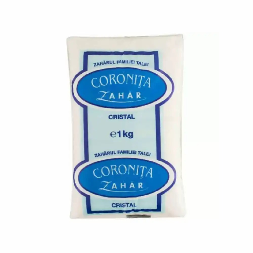 Zahar alb Coronita, 1 Kg - Cristale fine pentru indulcire perfecta