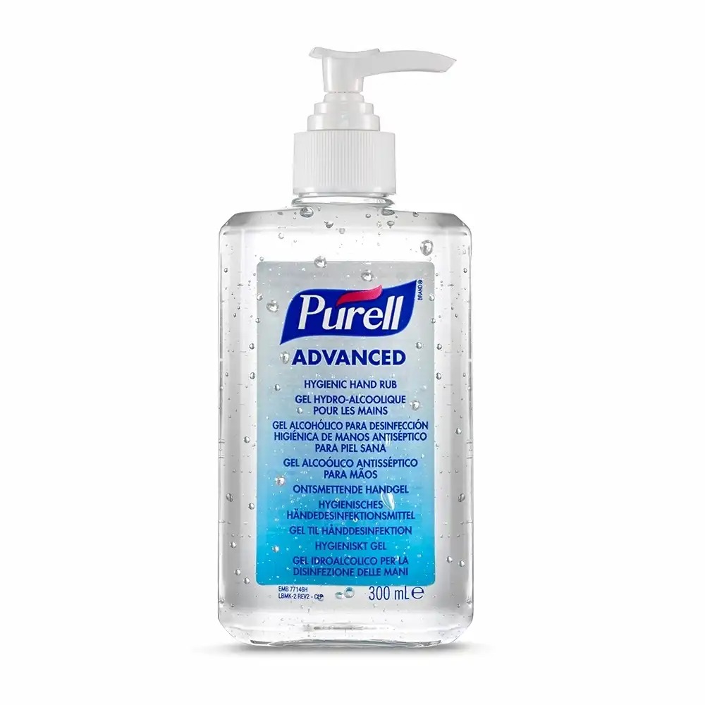 Gel dezinfectant Purell Advanced, 300 ml, protectie antimicrobiana completa conform normelor EN 1500, EN 12791, EN 1040, EN 1276, EN 13727, EN 14476,...