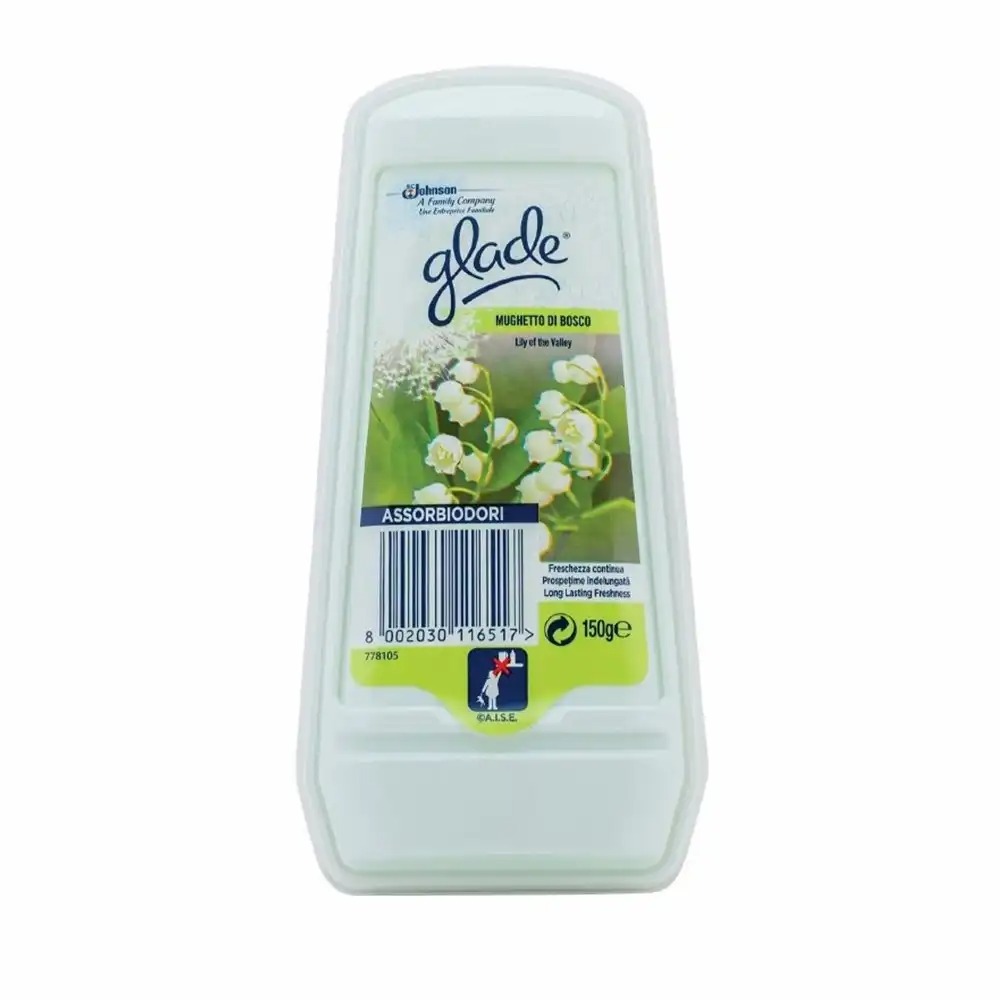 Odorizant gel Glade Lacramioare, Prospetime Continua, Aroma Florala Delicata, Durata indelungata