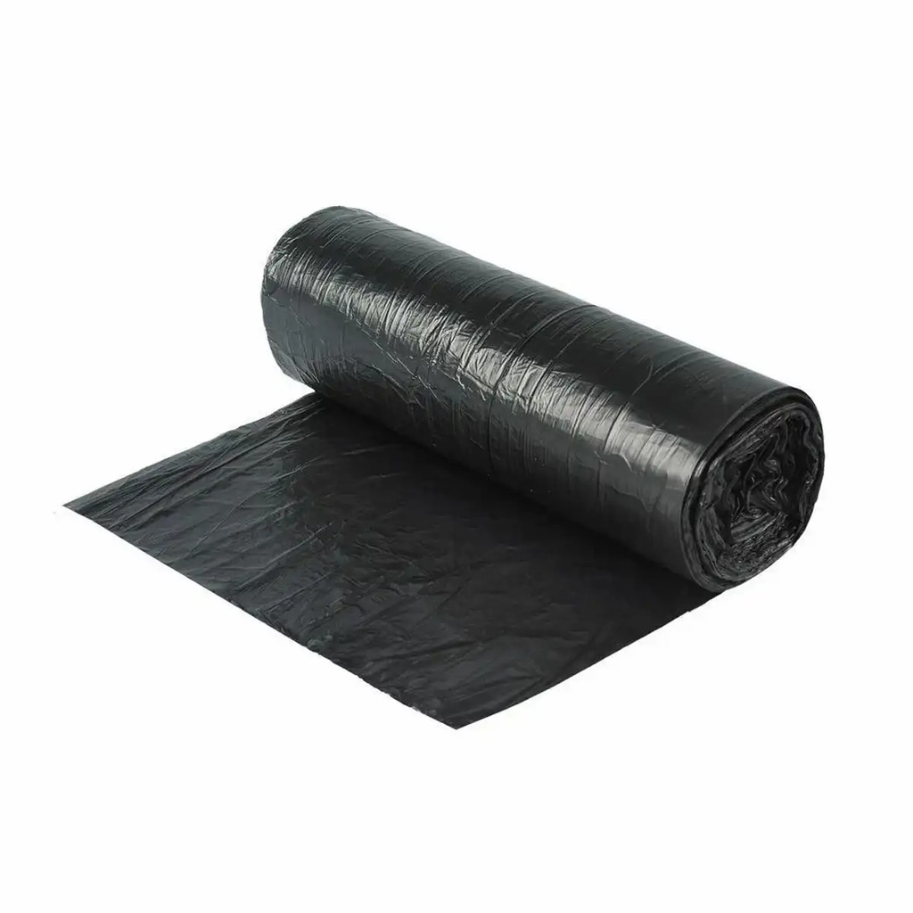 Saci menajeri HDPE, negru, 43x47 cm, 20 L, 6.8 microni, 50 bucati/rola, rezistenta la rupere