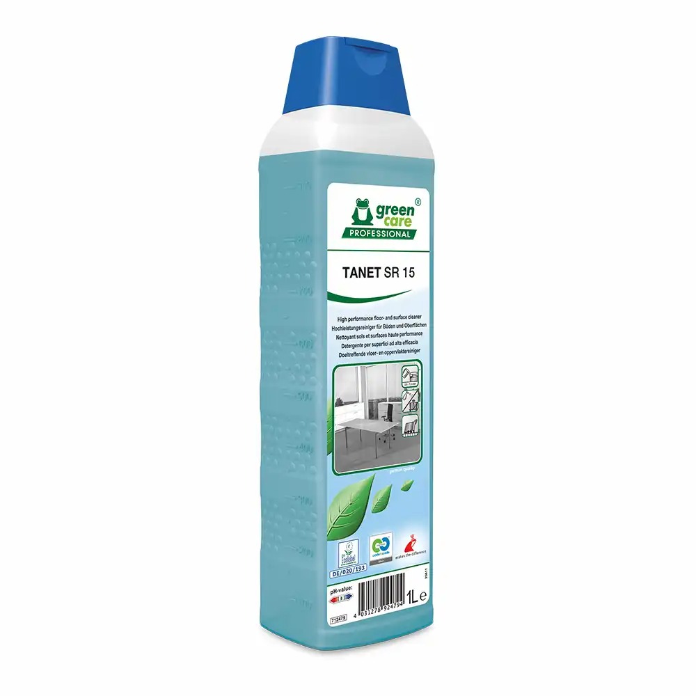 Detergent pardoseala ecologic Green Care TANET SR 15, 1 l - curatare puternica, uscare rapida, fara urme