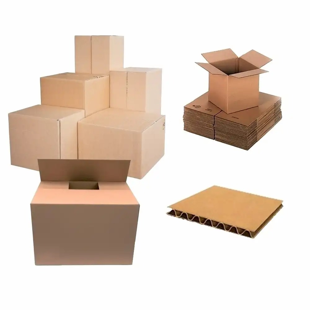 Set 10 Cutii pliate din carton, 450 x 320 x 300 mm, rezistente la socuri, YZ