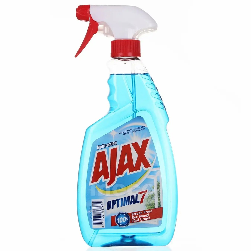 Detergent geamuri Ajax Optimal7 Multi Action, 500 ml - Curatare fara urme si pete