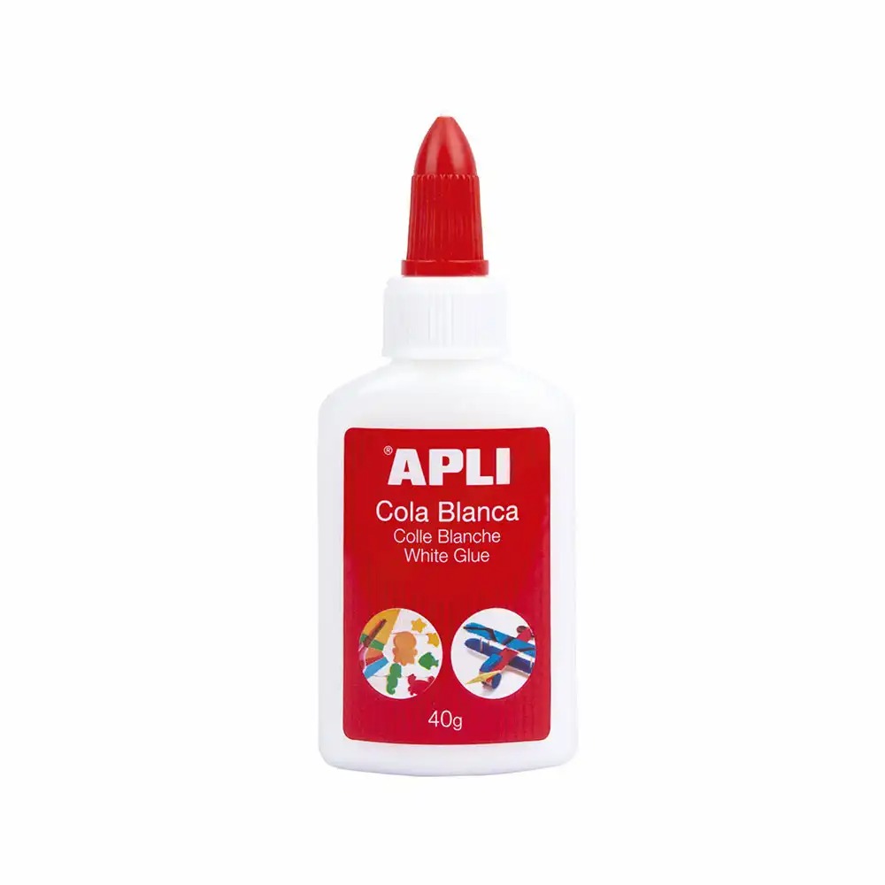 Lipici lichid Apli, Non-Toxic, 40 g, Alb, Pentru Proiecte Creative, Uscare Rapida