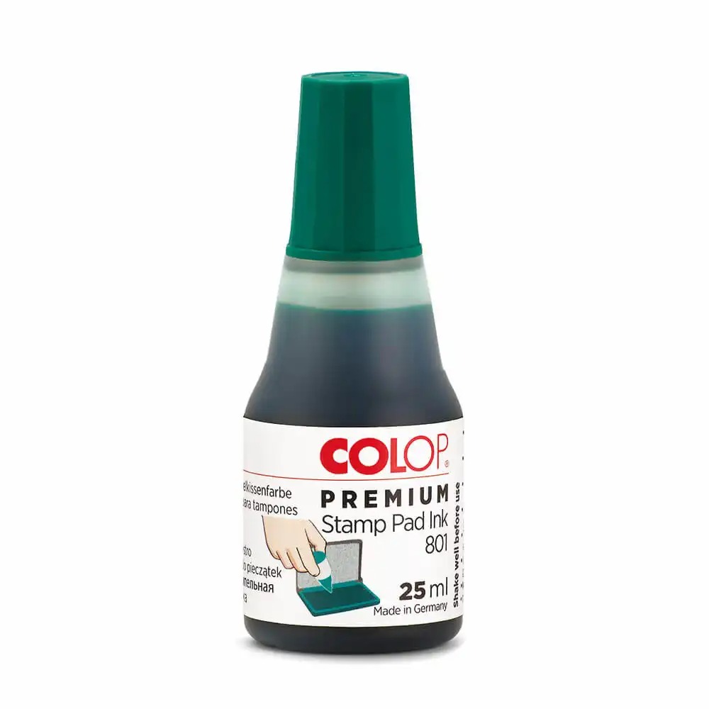 Tus Colop Stampile Verde, 25 ml, Pentru Reincarcare stampile clar precise