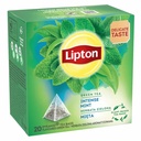 Ceai Lipton Verde cu Menta, 20 Plicuri, Beneficii pentru Arderea Grasimilor si Revigorare