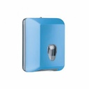 Dispenser plastic Racon pentru hartie igienica pliata, bleu, capacitate 350 portii, ideal pentru spatii publice