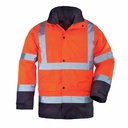 Jacheta 4 in 1 Sacla Roadway, Portocaliu, XL, Hi-Vis, Impermeabil, EN340, EN471, EN14058