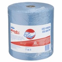 Lavete industriale Kimberly-Clark Wypall X80, 34x31.5 cm, alb, 475 portii/rola, tehnologie Hydroknit, rezistenta si absorbtie ridicate