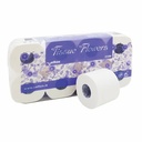 Hartie Igienica Mini Celtex Tissue Flowers, 3 Straturi, Alba, 8 Role - Confort si Eficienta in Setul de 8 Role