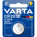 Baterie Varta CR2032, 3V, Durata Lunga de Viata, Utilizata in Ceasuri Electronice, Dispozitive Medicale si Alte Dispozitive, 1 Bucata/Blister