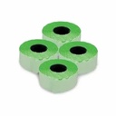 Etichete autoadezive verde fluorescent, 22 x 12 mm, 1500 buc/rola - Ideal pentru marcarea obiectelor