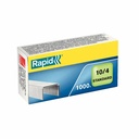 Capse Rapid Standard 10/4, 2-10 coli, 1000 buc/cutie, Metal Zincat, Cutie Generoasa - Ideal pentru Documente Subtiri