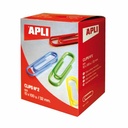 Agrafe pentru birou Apli 32 mm, 100 buc, Colorate, Organizare Documente cu Stil