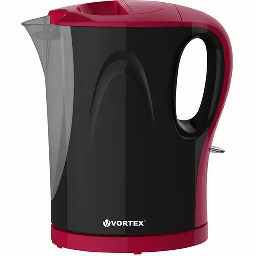 Fierbator apa VORTEX VO4003BK, 1.7l, 2200W, negru-rosu