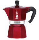 Filtrul de cafea Bialetti Moka Express, 3 cesti, Deco Glamour, Rosu